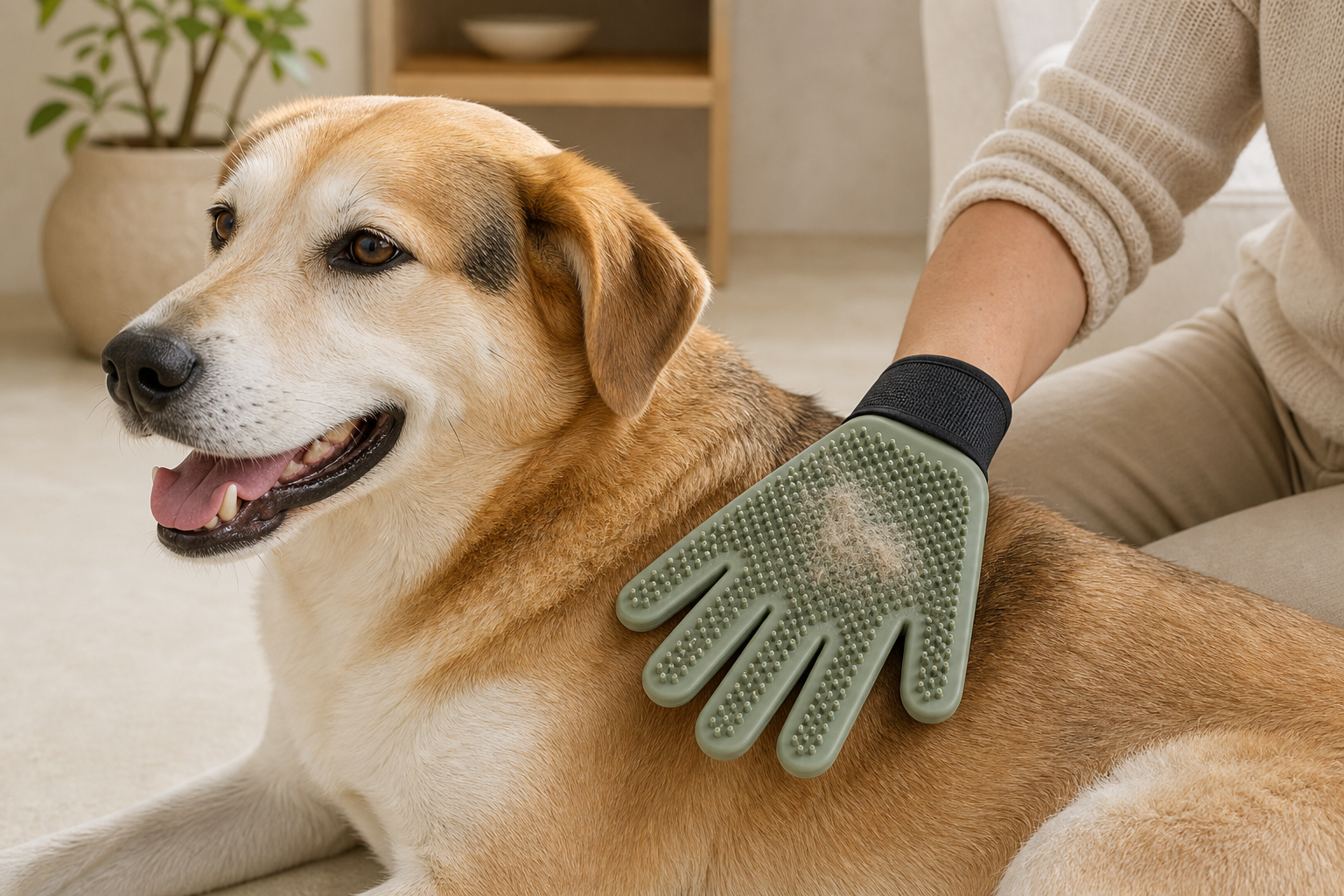 A 5-minute grooming routine for dogs that shed indoors